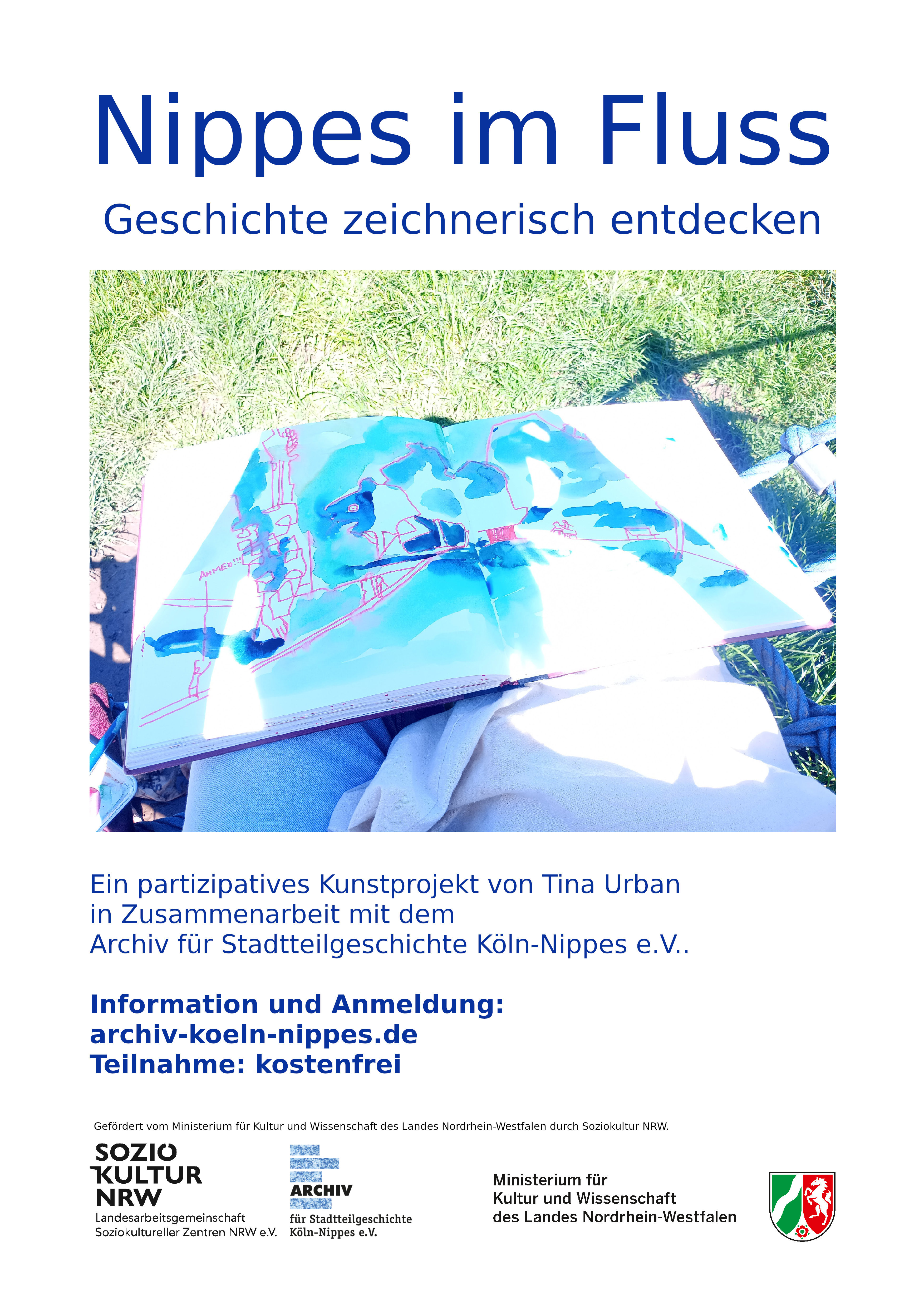 Plakat zur Zeichenwanderung